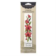 Cross Stitch Bookmark Kit,  Cooktown Orchid 20 x 4cm